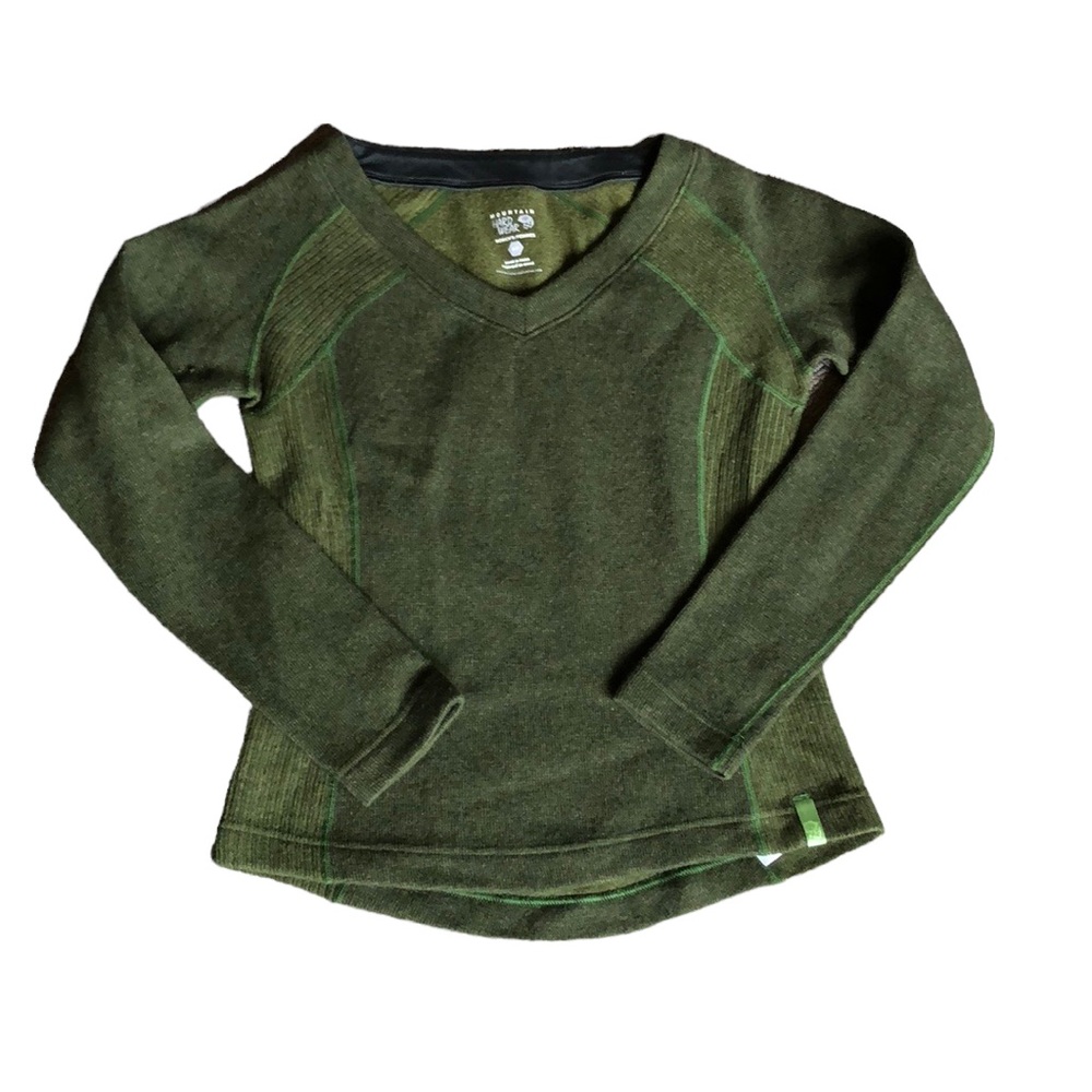 Mountain Hardware Small Green Wool Long Sleeve Sweater